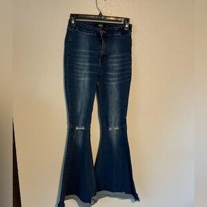 Lucky & Blessed Hi-Rise Flare Jeans